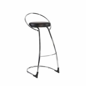black-chrome-poseur-bar-stool