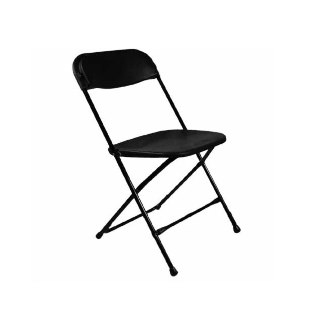 Black Fold Flat Chair